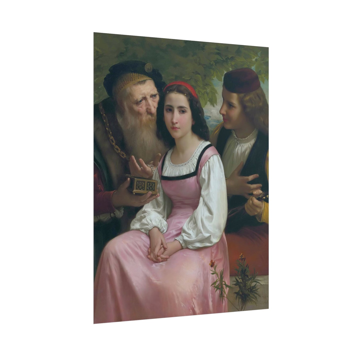 Entre la Riqueza y el Amor – Póster de Arte Clásico