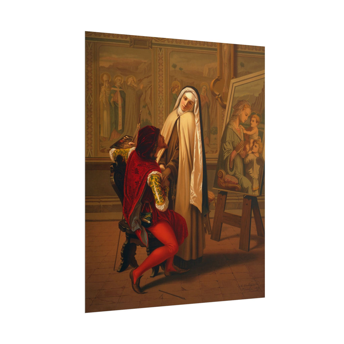 El Encuentro” – Arte Clásico y Elegancia Atemporal | Póster Decorativo Premium