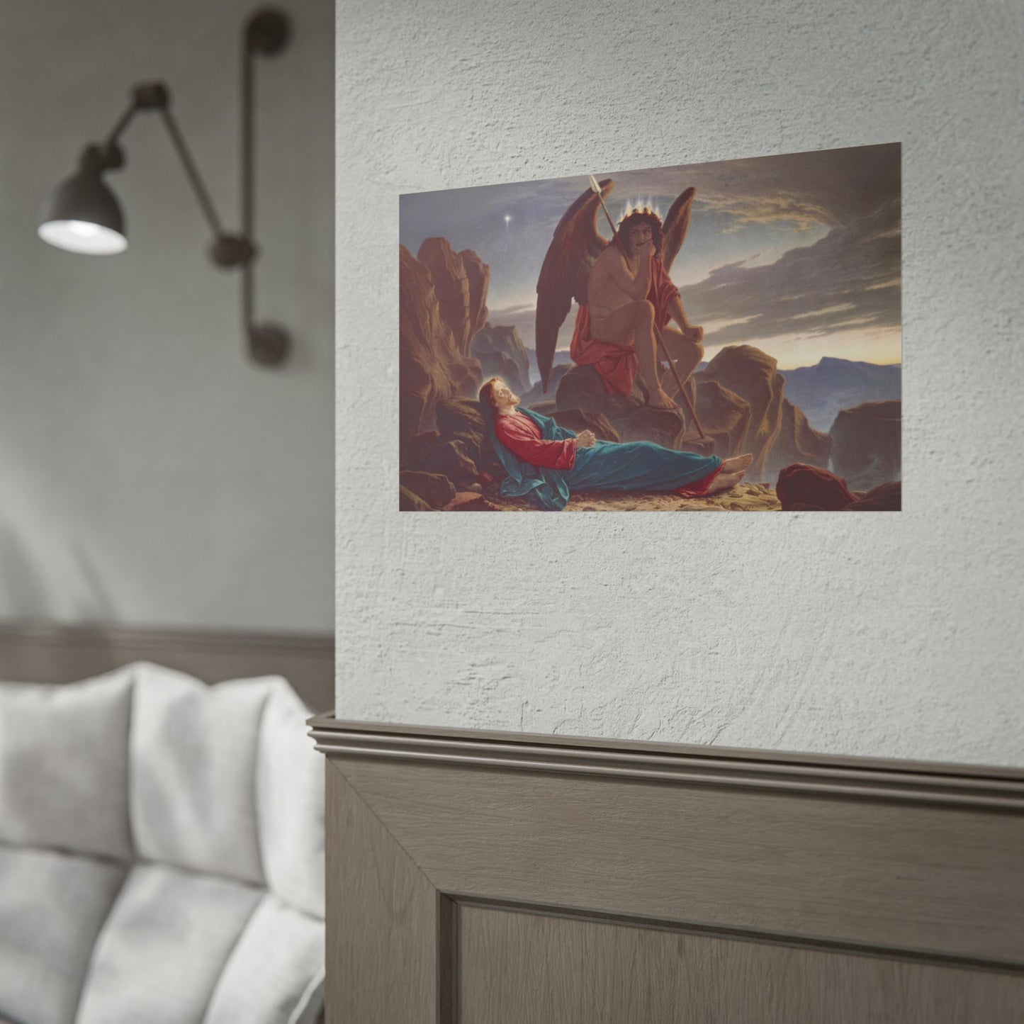 Cristo en el Desierto – Póster de Arte Religioso Clásico