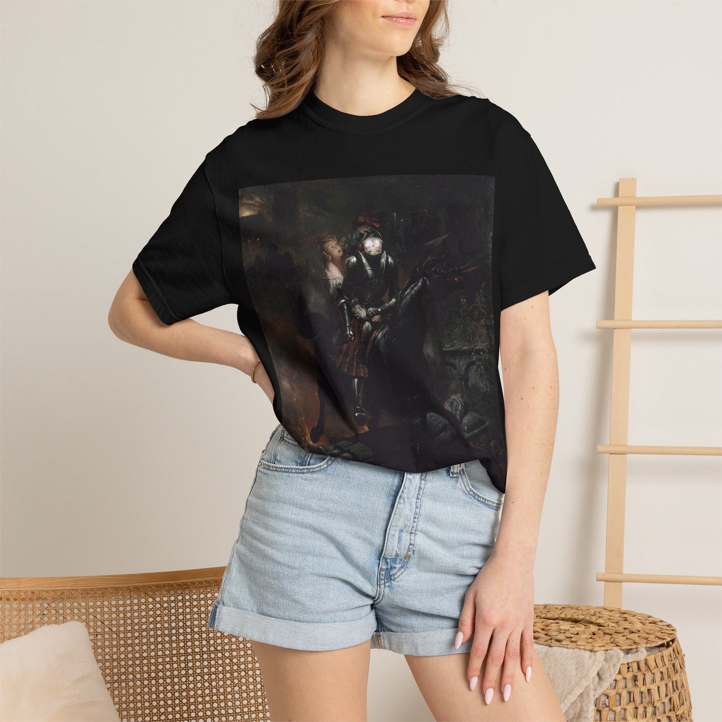 Dark Medieval Knight Art Graphic T-Shirt – Unisex Tee