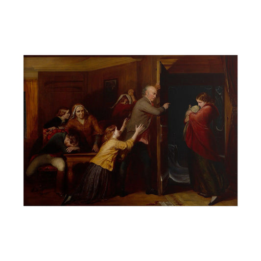 La Despedida en la Puerta – Póster de Arte Clásico