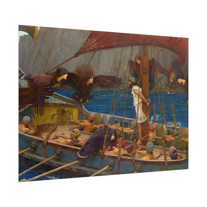 Póster "Ulises y las Sirenas" | Arte Clásico Mitológico para Decoración