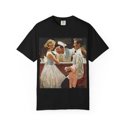 Camiseta con Estampado de Arte Vintage Retro – Disponible en Blanco y Negro