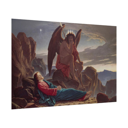 Cristo en el Desierto – Póster de Arte Religioso Clásico