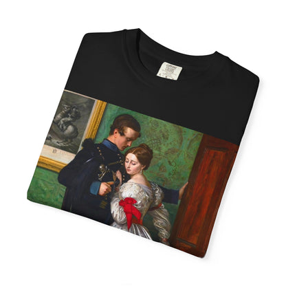 Camiseta con Estampado de Pintura Romántica Vintage – Disponible en Blanco y Negro
