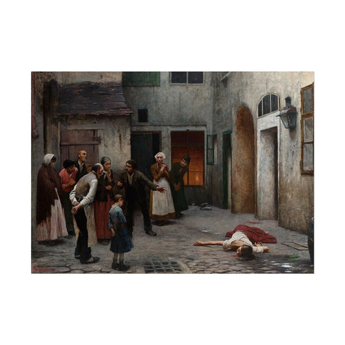 Murder in the House – Póster de Arte Clásico y Misterioso