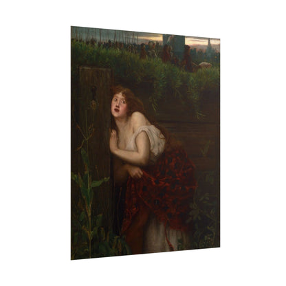 Cuadro Clásico de una Mujer en el Jardín – Arte Histórico y Romántico
