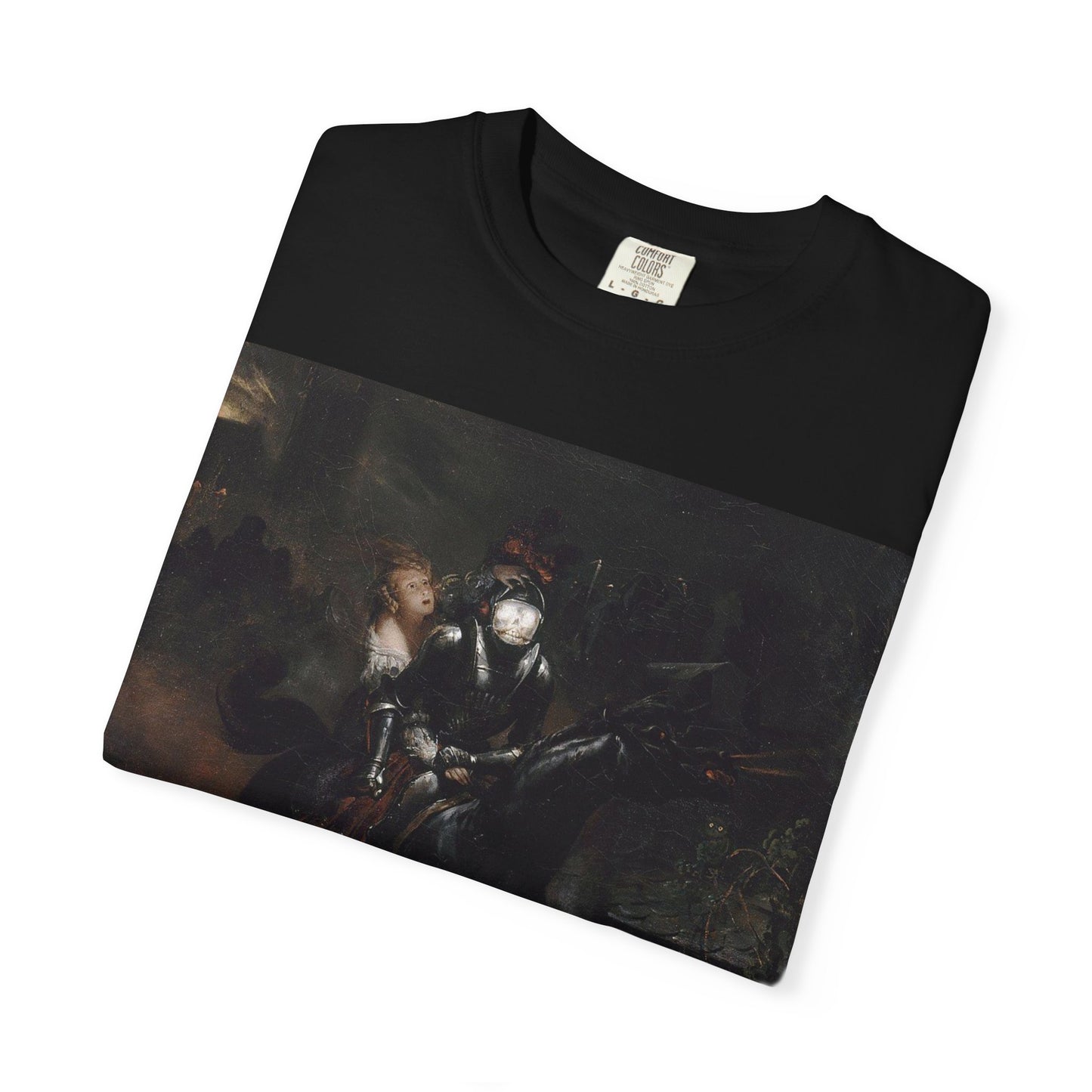 Dark Medieval Knight Art Graphic T-Shirt – Unisex Tee