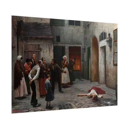 Murder in the House – Póster de Arte Clásico y Misterioso