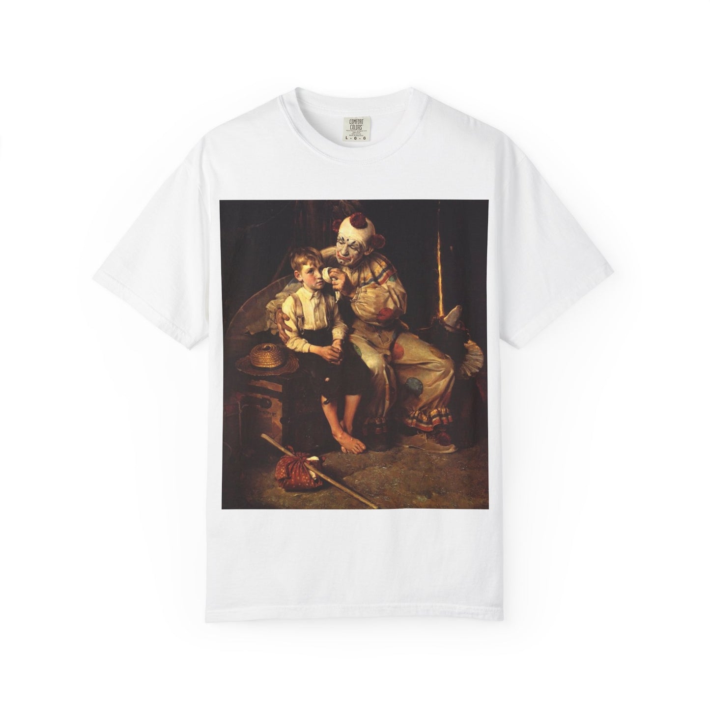 Vintage Clown & Child Art Graphic T-Shirt – Unisex Tee