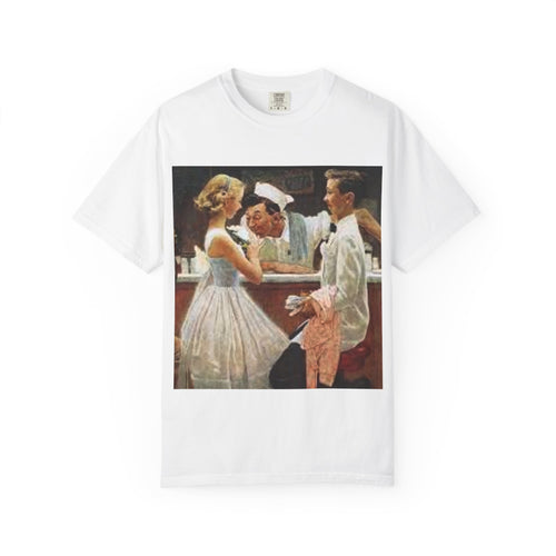 Camiseta con Estampado de Arte Vintage Retro – Disponible en Blanco y Negro