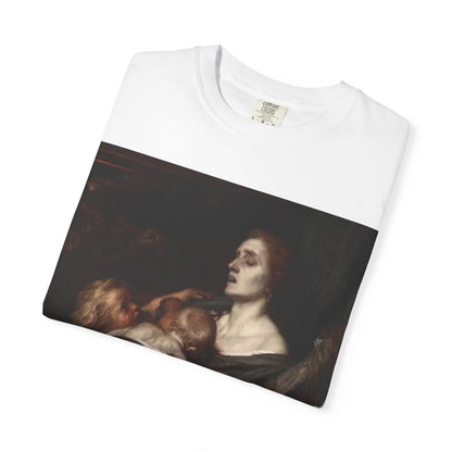Camiseta con Estampado de Pintura Clásica Oscura – Disponible en Blanco y Negro