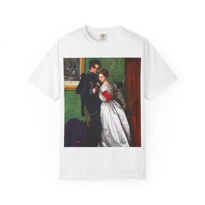 Camiseta con Estampado de Pintura Romántica Vintage – Disponible en Blanco y Negro