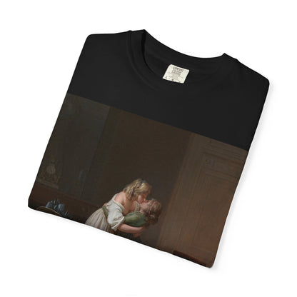 Camiseta con Estampado de Arte Romántico Vintage – Disponible en Blanco y Negro