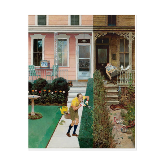 Póster Vintage "El Jardín del Vecindario" | Arte Clásico para Decoración del Hogar