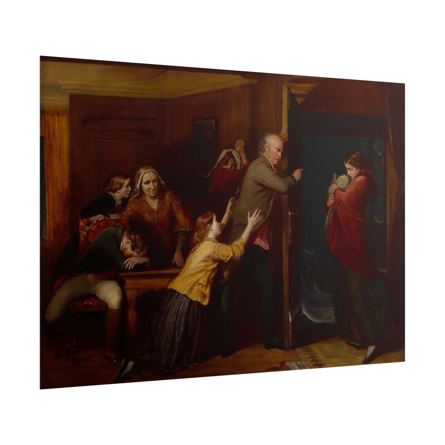 La Despedida en la Puerta – Póster de Arte Clásico