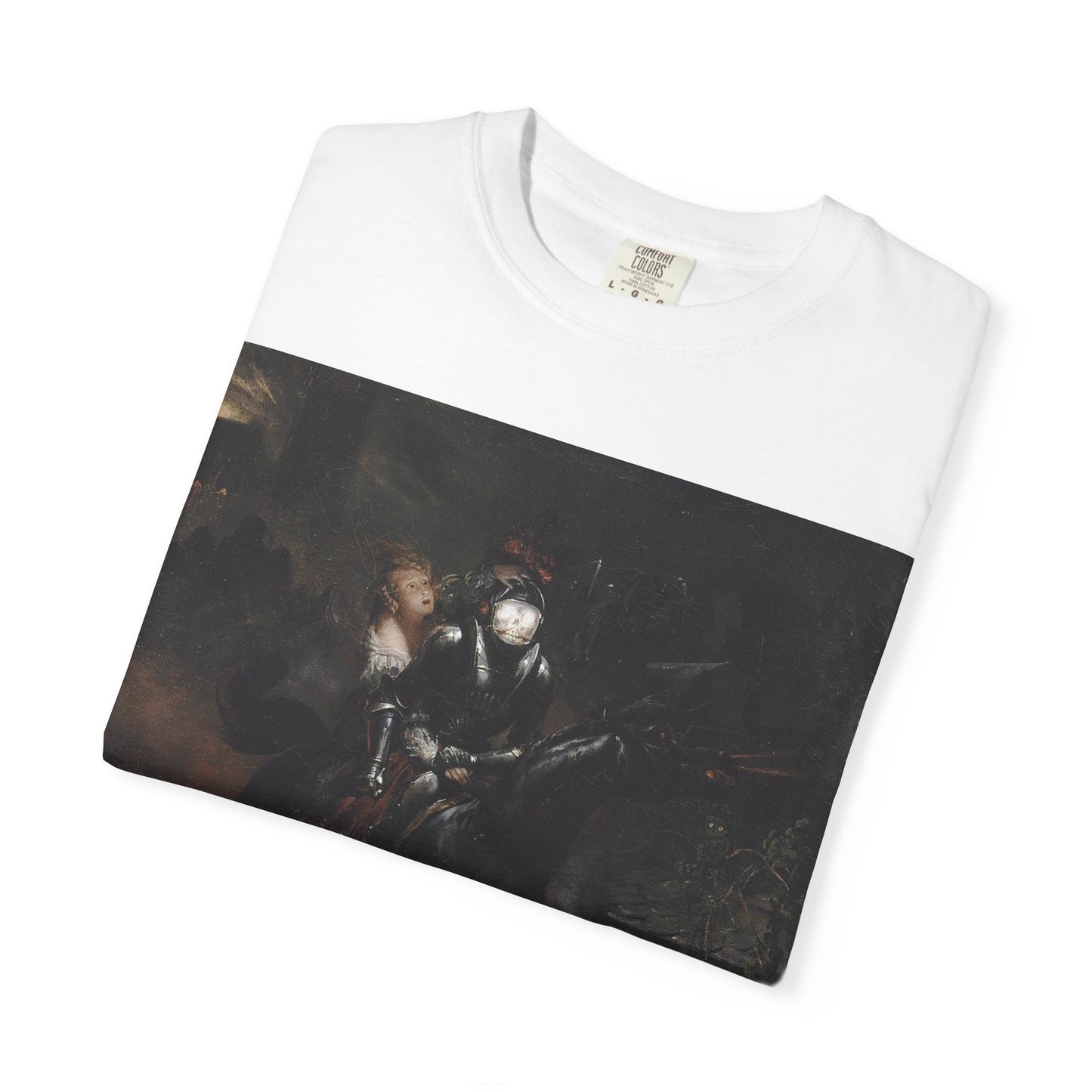 Dark Medieval Knight Art Graphic T-Shirt – Unisex Tee