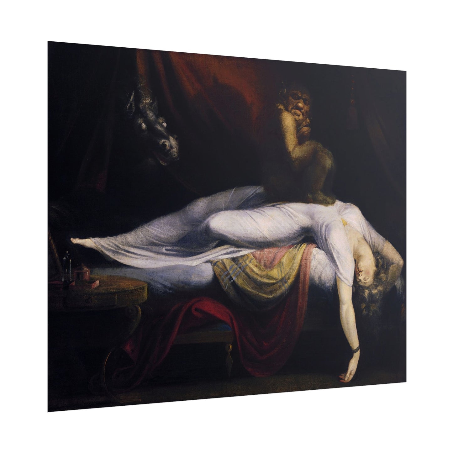 La Pesadilla – Póster de Arte Gótico Clásico