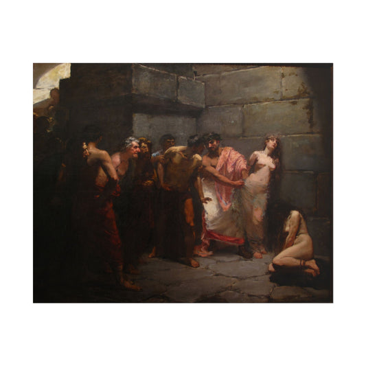 Las Vírgenes Cristianas Expuestas al Populacho – Póster de Arte Clásico | Decoración de Pared Vintage