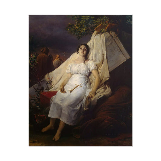 Póster de Arte Clásico Vintage – Mujer Sentada | Decoración Elegante para el Hogar
