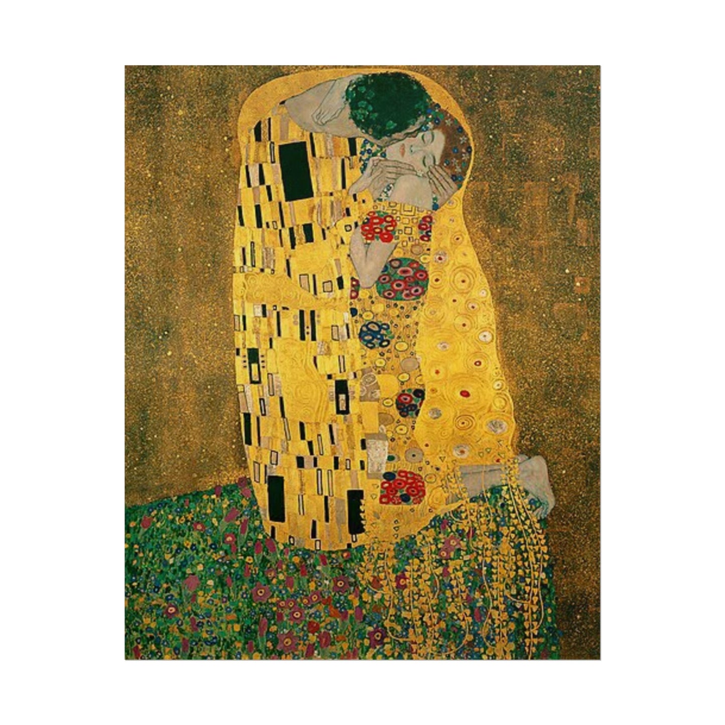 El Beso de Gustav Klimt – Póster de Arte Clásico Elegante