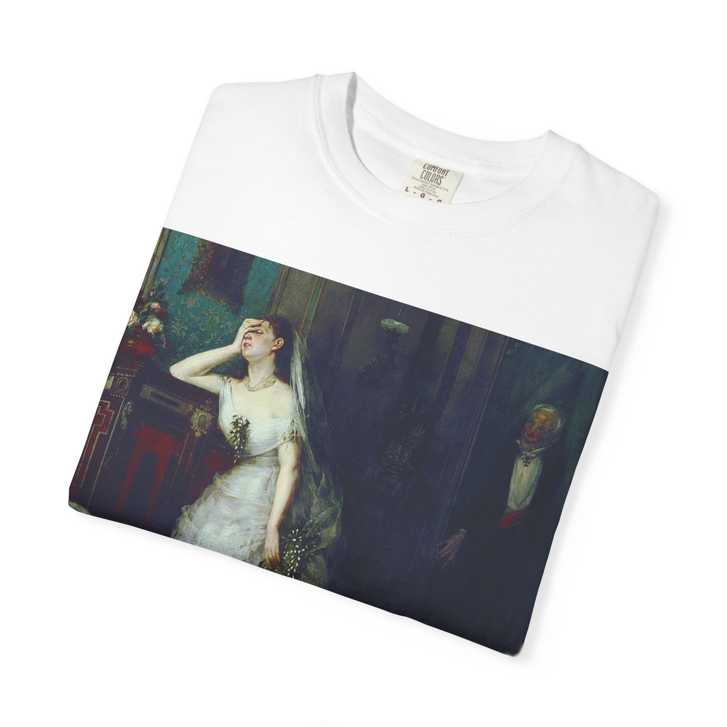 Camiseta con Estampado de Pintura Clásica de Boda – Disponible en Blanco y Negro
