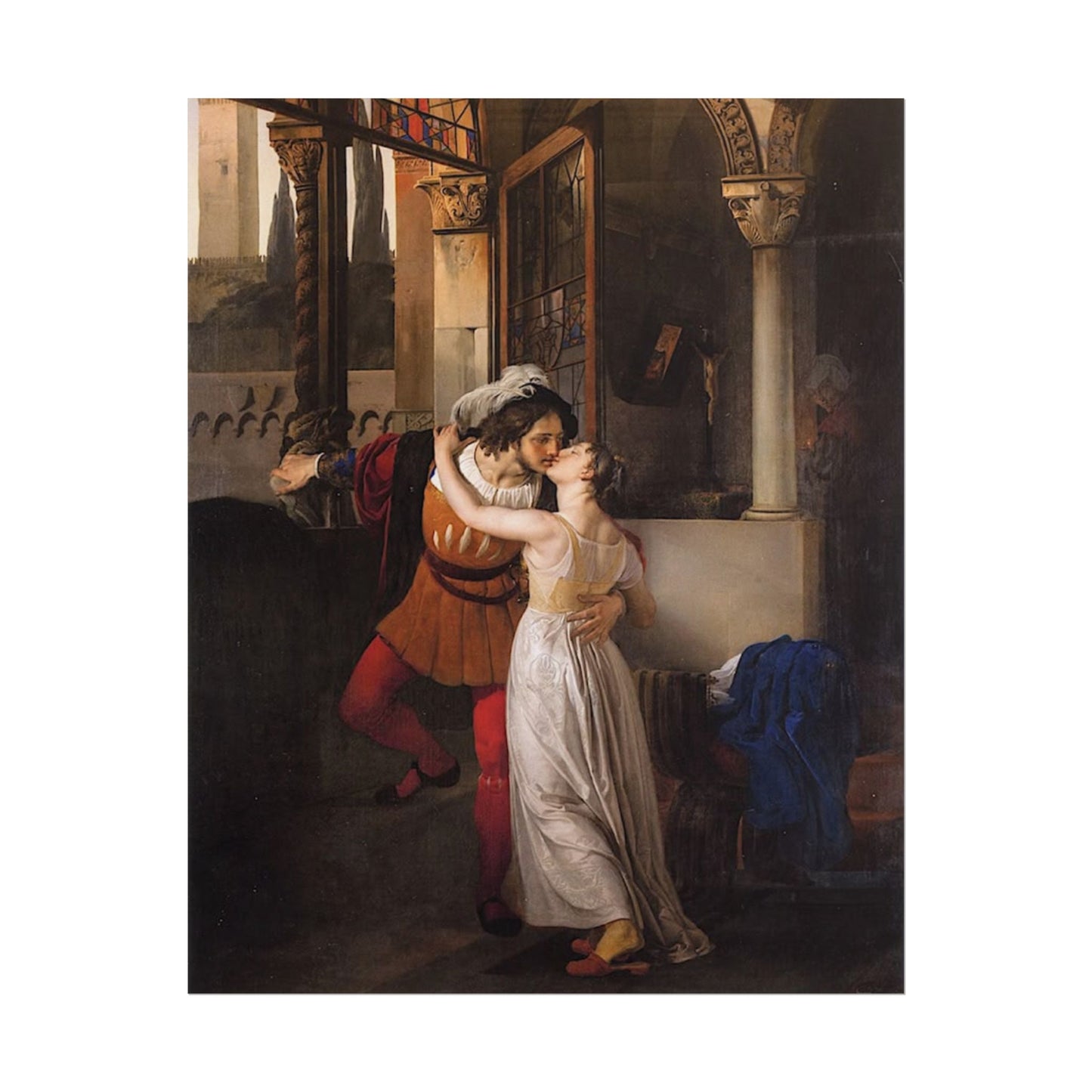 El Beso de Romeo y Julieta – Póster de Arte Clásico Romántico