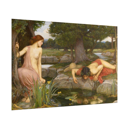 Eco y Narciso – Póster de Arte Clásico Vintage