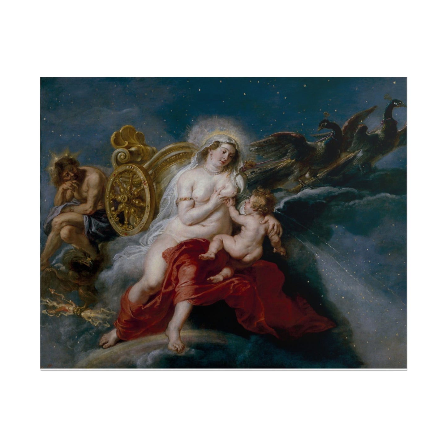 El Nacimiento de la Vía Láctea – Póster Clásico de Peter Paul Rubens