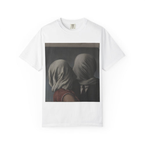 Camiseta con Estampado de Los Amantes de René Magritte – Disponible en Blanco y Negro