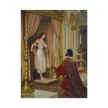 El Rey y la Doncella Mendiga – Póster de Arte Clásico Vintage