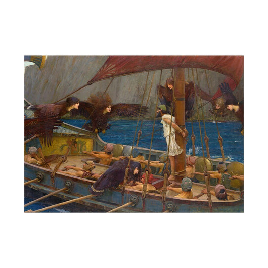 Póster "Ulises y las Sirenas" | Arte Clásico Mitológico para Decoración