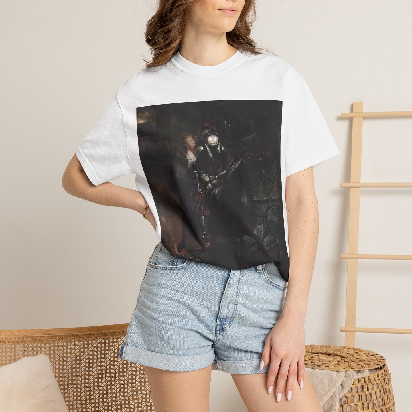 Dark Medieval Knight Art Graphic T-Shirt – Unisex Tee