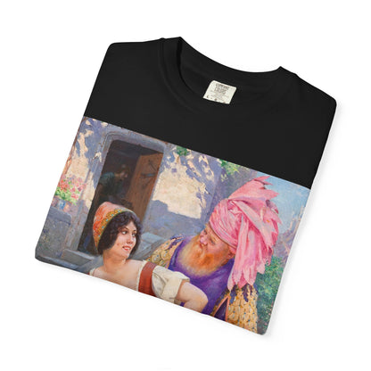 Camiseta con Estampado de Pintura Clásica Vintage – Disponible en Blanco y Negro
