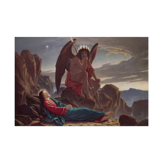 Cristo en el Desierto – Póster de Arte Religioso Clásico