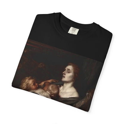Camiseta con Estampado de Pintura Clásica Oscura – Disponible en Blanco y Negro