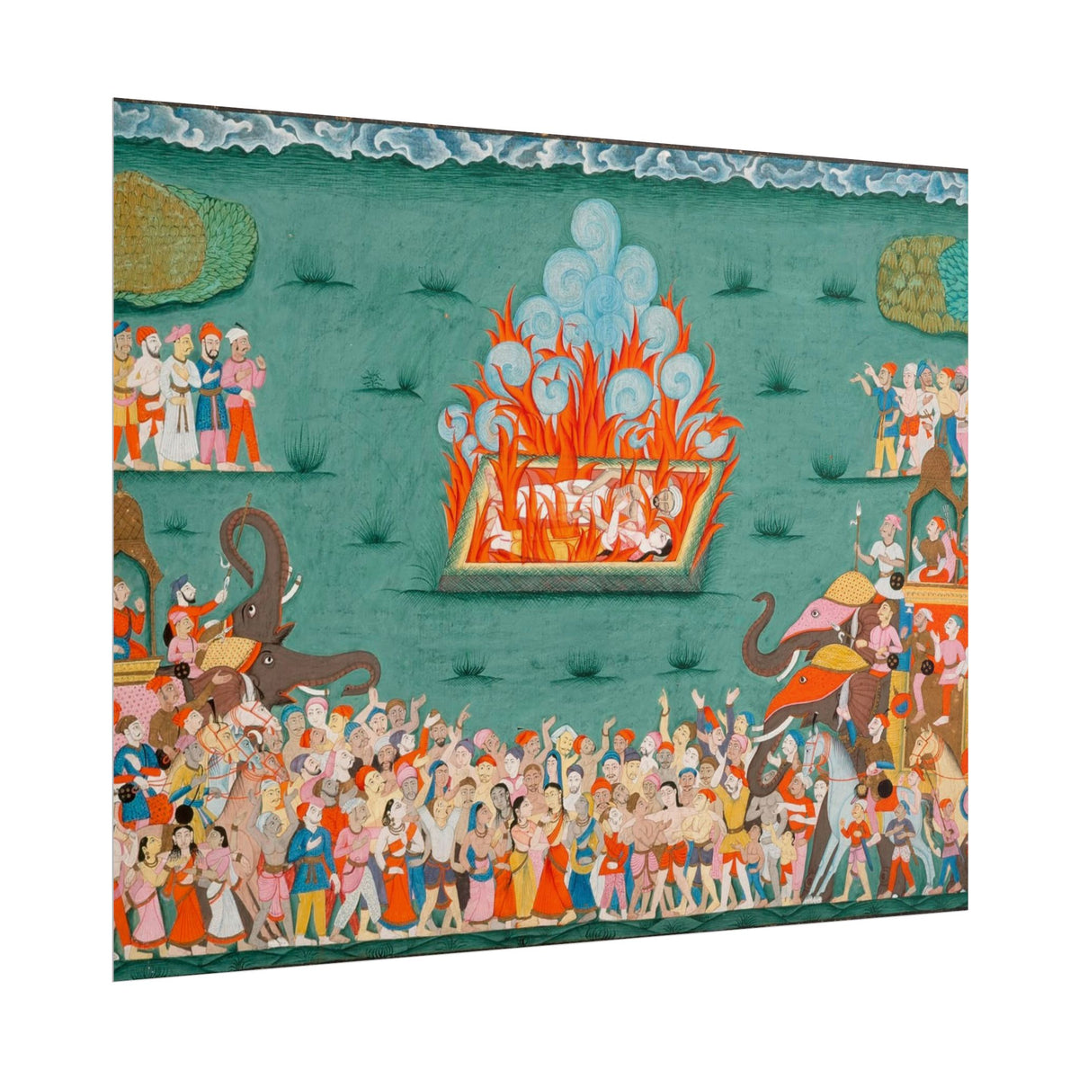 Arte Hindú en el Fuego – Póster de Arte Clásico | Decoración de Pared Exótica