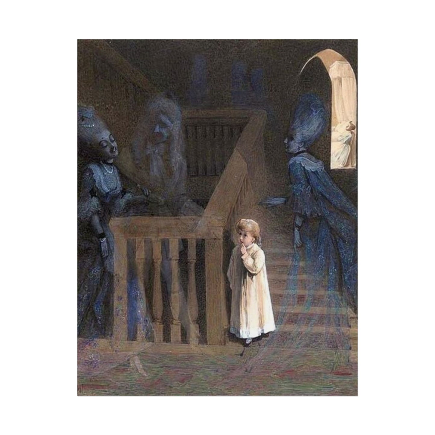 Fantasmas – Póster de Arte Clásico Vintage