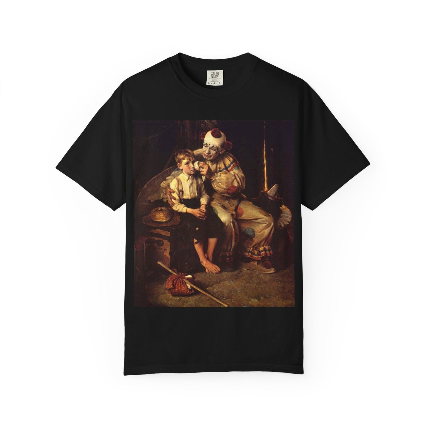 Vintage Clown & Child Art Graphic T-Shirt – Unisex Tee