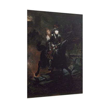 Póster de Caballero Medieval – Lámina de Arte Clásico y Fantasía para Decoración de Pared