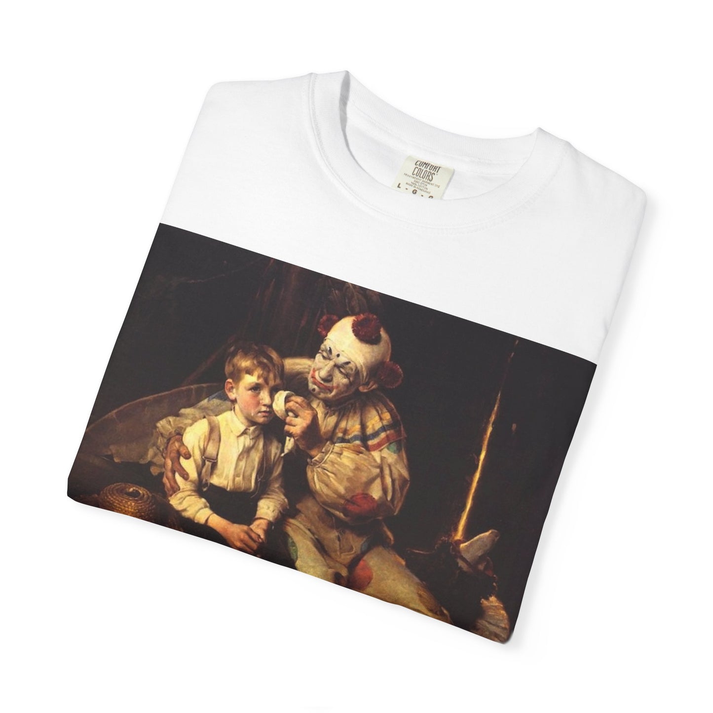 Vintage Clown & Child Art Graphic T-Shirt – Unisex Tee