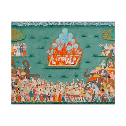 Arte Hindú en el Fuego – Póster de Arte Clásico | Decoración de Pared Exótica