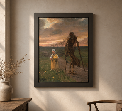 The Child and Death (1893) – Vintage Art Poster