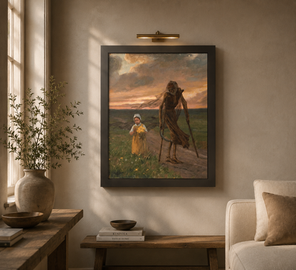 The Child and Death (1893) – Vintage Art Poster