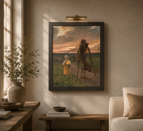 The Child and Death (1893) – Vintage Art Poster