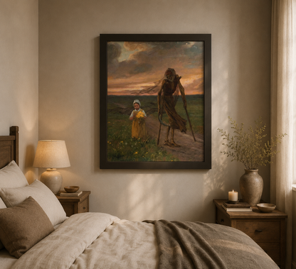 The Child and Death (1893) – Vintage Art Poster