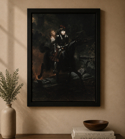 Póster de Caballero Medieval – Lámina de Arte Clásico y Fantasía para Decoración de Pared